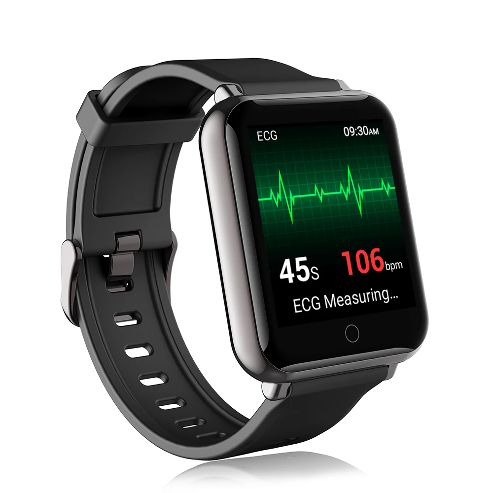 ECG Smartwatch 3D Accelerometer Bluetooth Low Energy Wristband SpO2 Smart Watch Online for Women Men Watch for Android IOS