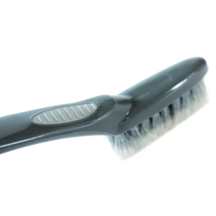 Custom Plastic Auto Detail Nooks Brush Short Handle Car Cleaning Brush Wheel Rubber Grip Brush For Car Window