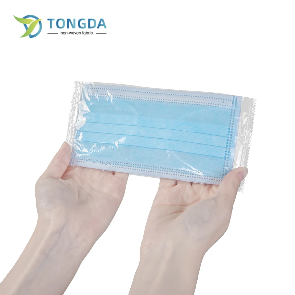 Blue Black White Pink Color Adults Unique Designed 3 Ply Non Woven 3 Layer Medical Individual Ear Loop Disposable Face Mask