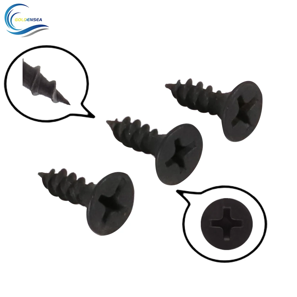 metric black phosphate drywall screw  /drywall screw with phillips drive/drywall screw with self drilling
