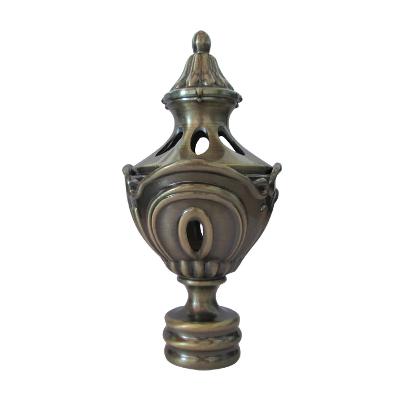 Antique lamp shape 28mm curtain finials