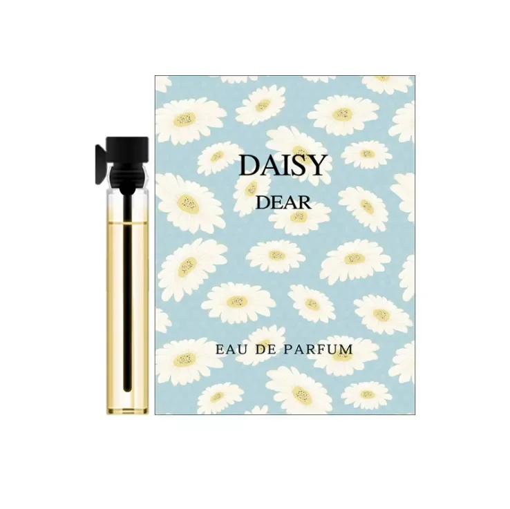 printed cosmetic sample sachet fragrance perfume sample packaging card holder 2ml 3ml 5ml perfume samples paper card