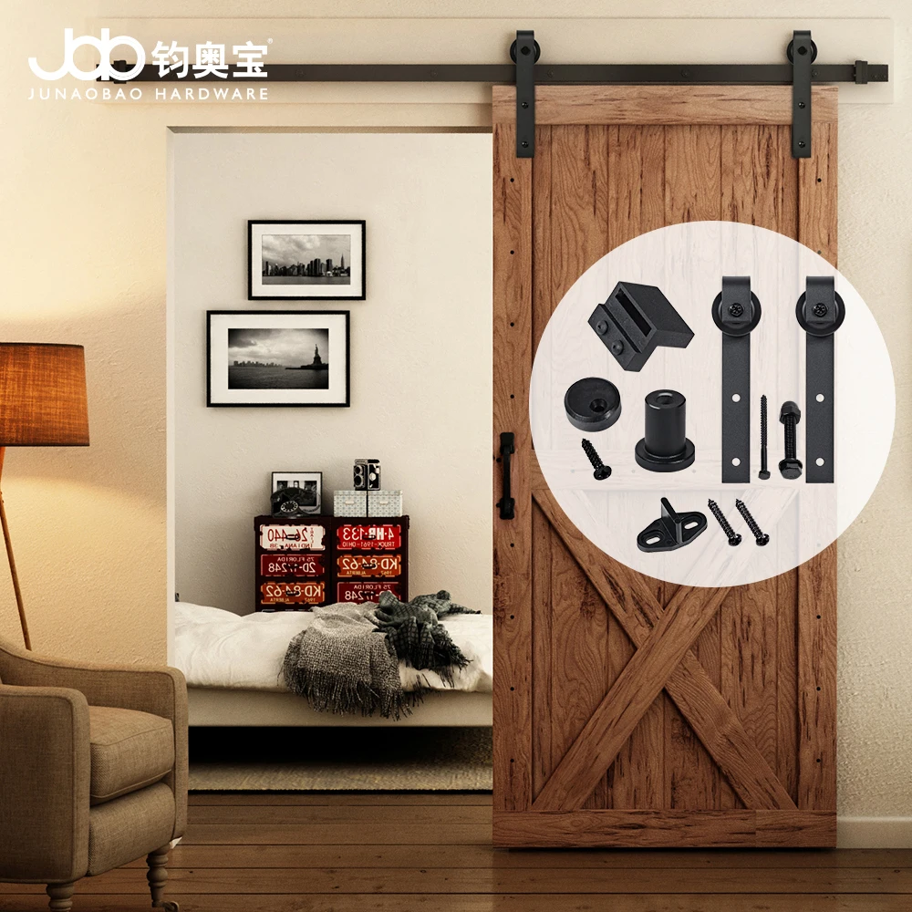 American Style Factory Supply Top Quality Sliding Barn Door Hardware Wooden Sliding Barn Door Roller