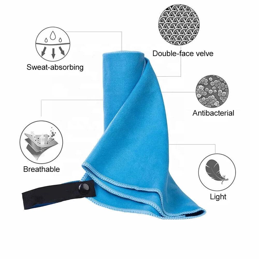 Durable microfiber towel travel sports beach towel camping body gym towel for daily uses