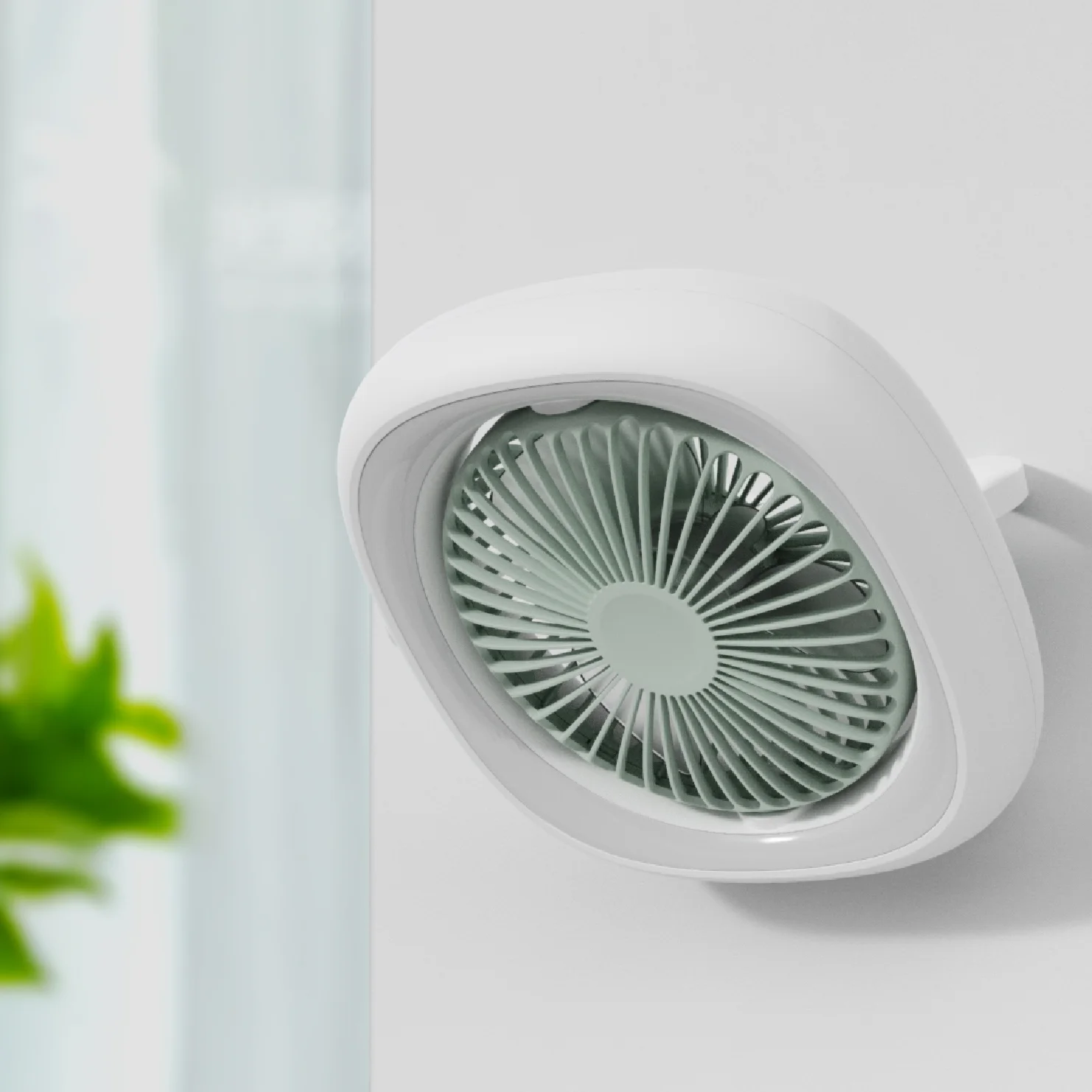 Outdoor Desk Hanging Fan Foldable Dc Brushless Fan New Design Small Folding Rechargeable Cooling Table Fan With Led Light