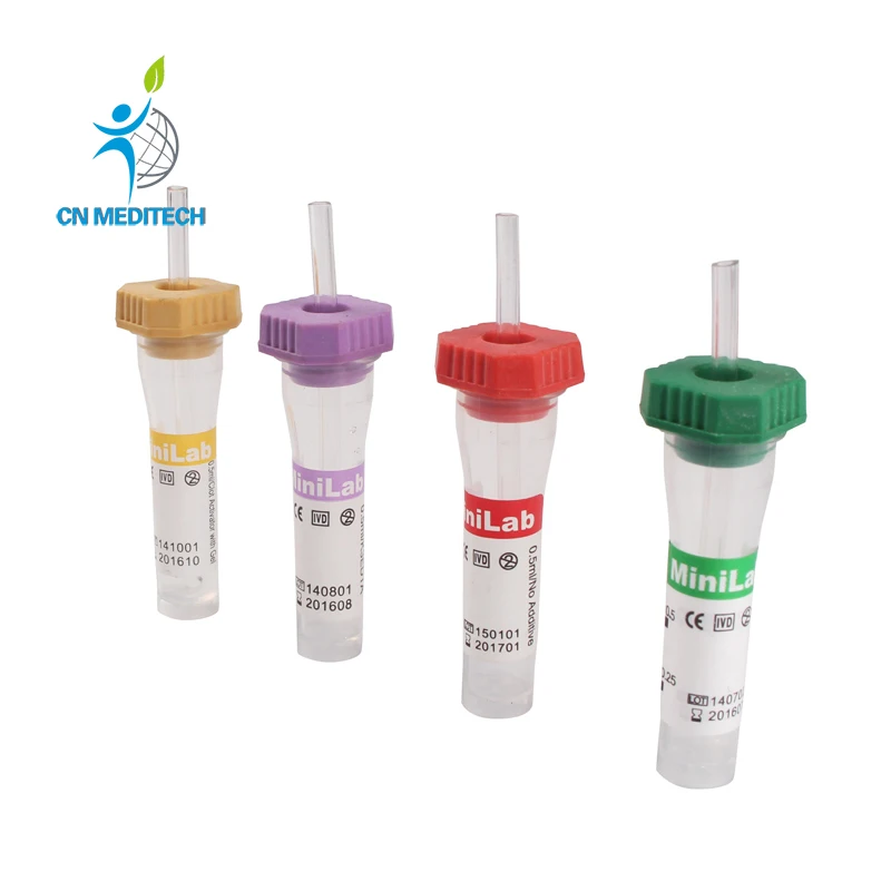 Disposable Microtainer Blood Test Tube Micro Blood Collection Tube with Capillary