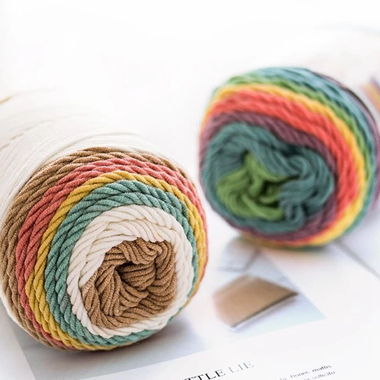 Factory Direct Sale 5 Plys 2mm 55% Acrylic 45% Cotton Blended Yarn Milk Cotton Yarn for Knitting Crochet