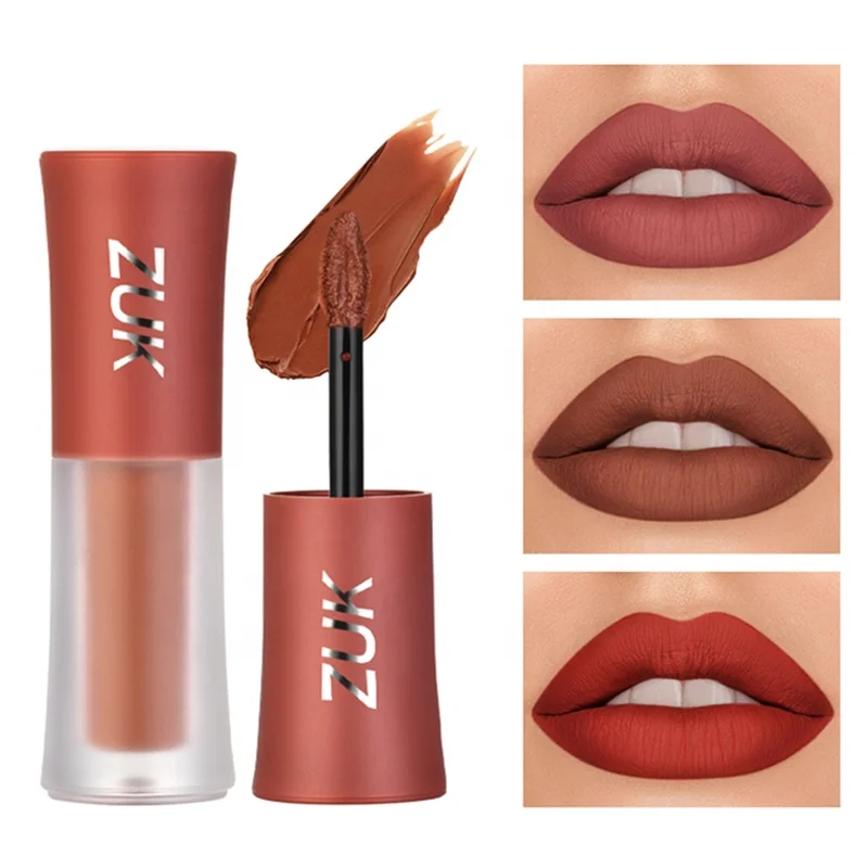 Makeup Wholesale 6colors Matte Liquid Lipstick Private Label Waterproof Long Lasting High Pigment Non-Sticky Matte Lip Glaze