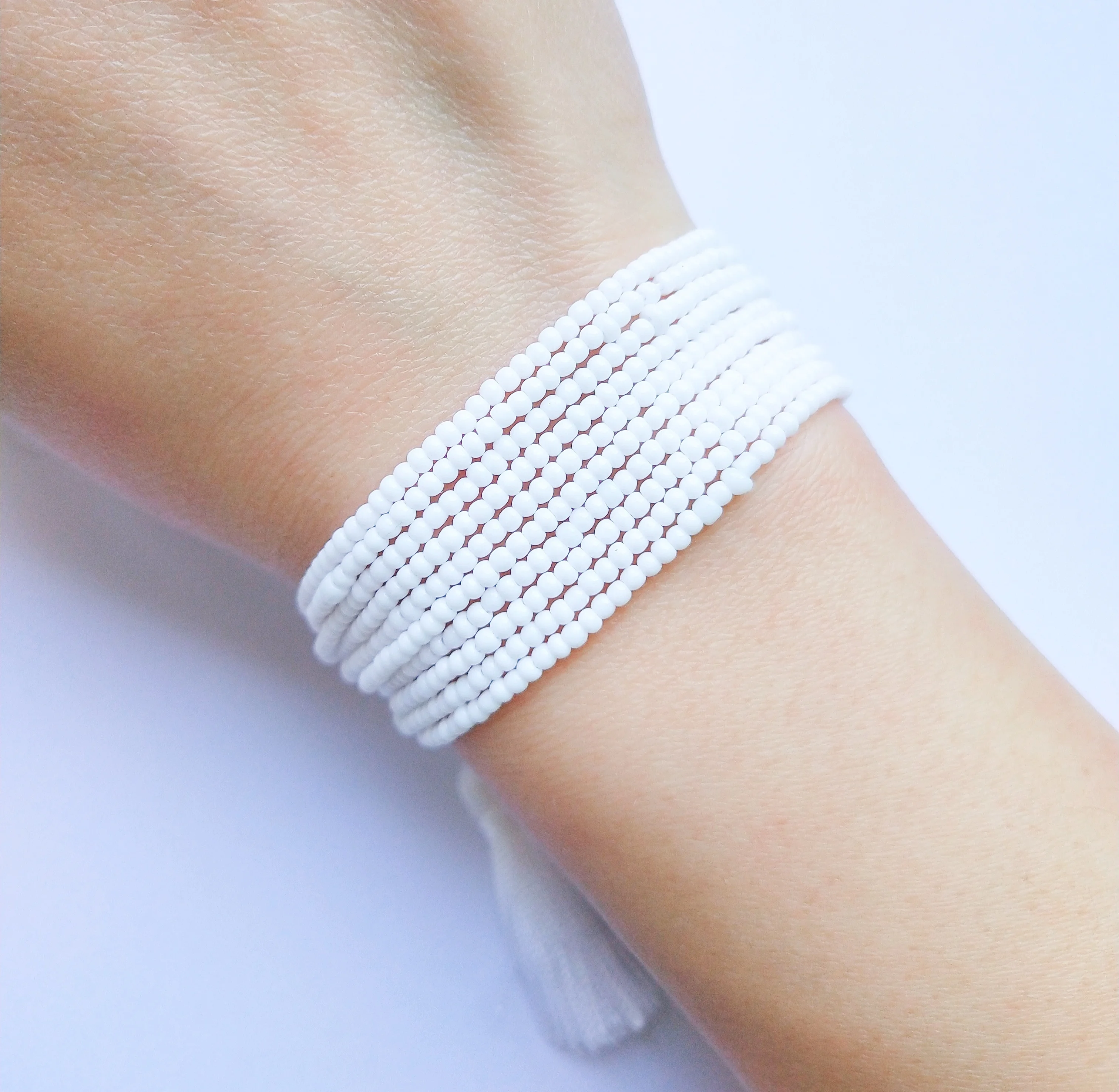 Newest Simple Trendy Cute Fashion Charm Miyuki Beads Hello kitty Love Shape Crystal Bracelet Jewelry Adjustable Tassel