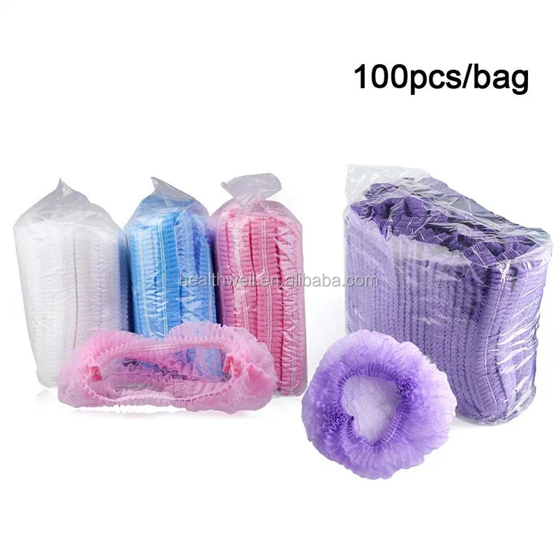 Wholesale Nursing Scrubs Hat Nurse Head Cover Nonwoven Clip/Bouffant Caps