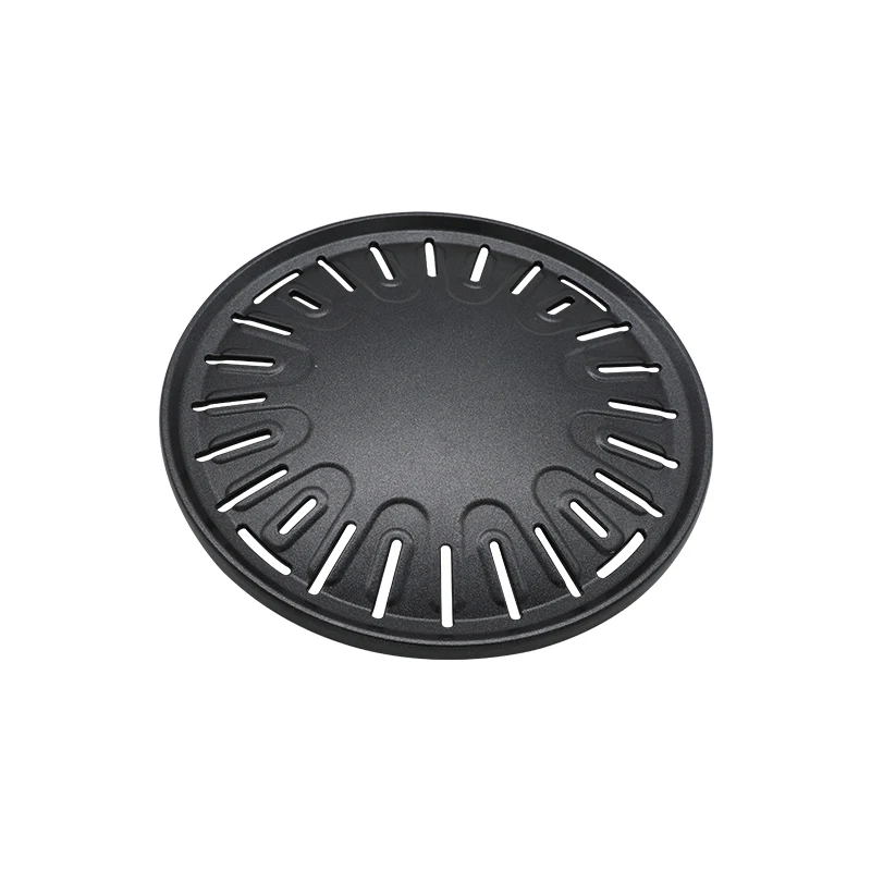 Pinniu Korean barbeque non stick roasting pans non-stick bbq grill plates round pan for restaurant charcoal gas electric grill