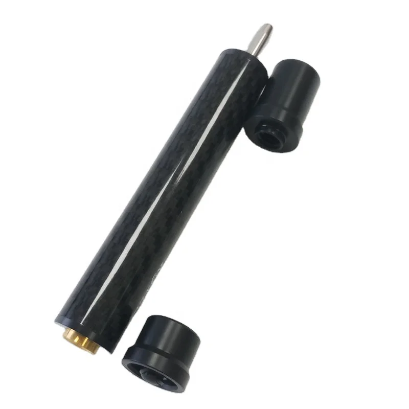 Jassinry latest Carbon Pool middle cue extensions for Uni-lock cues 12cm Billiard cue extenders to connect butt and shaft