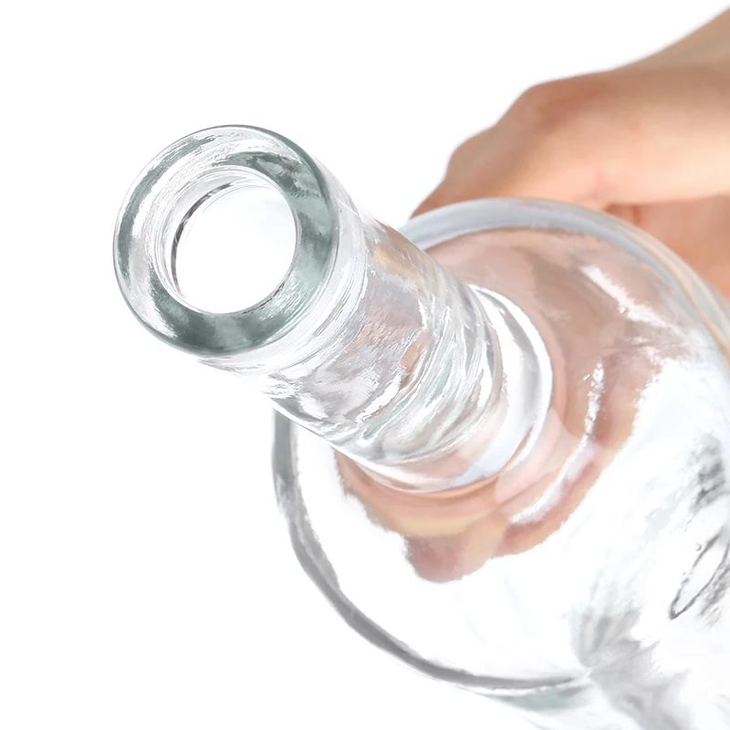 customization 750ml  700ml 500ml glass bottle for vodka brandy whiskey glass bottle vodka for liquor