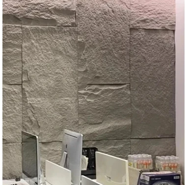 China Yansen different color paint color outdoor indoor PU stone Polyurethane Artificial stone wall panel