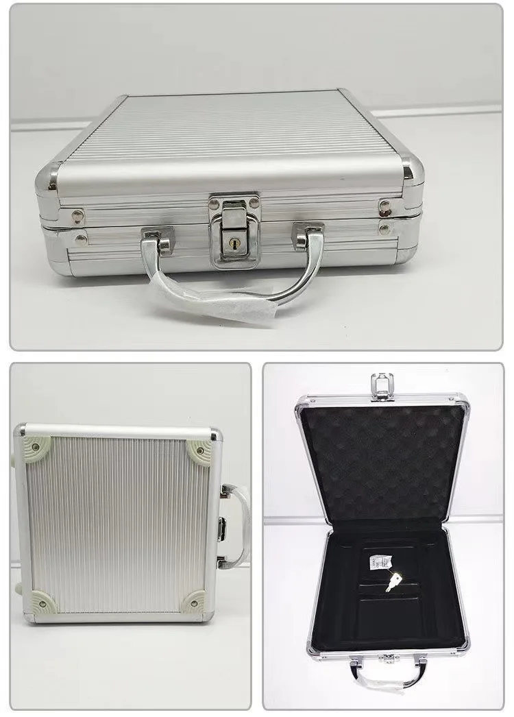 Factory Custom 200pcs Aluminum Round Corner Chip Case Entertainment Chip Set Poker Dice Chess Case