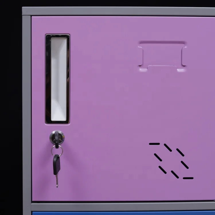 Kindergarten furniture classroom storage children school gym iron steel parcel wardrobe mini metal locker