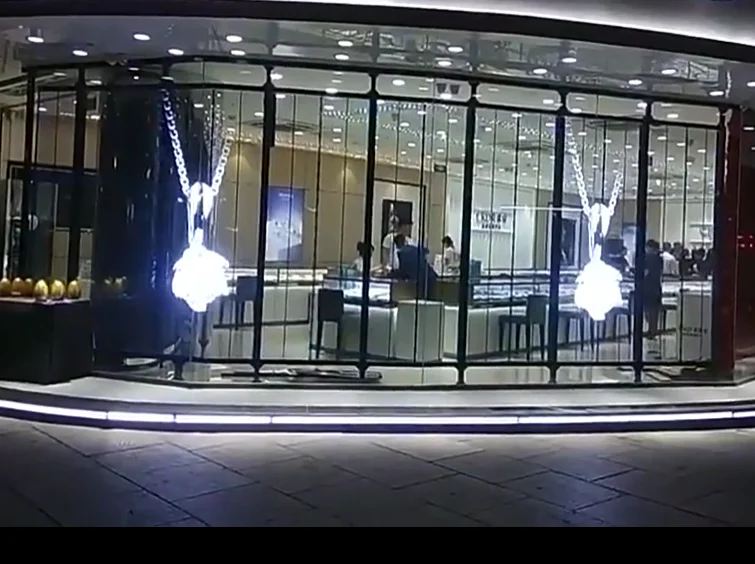 High-Brightness Outdoor Transparent LED Display Screen Glass LED Panel for Advertising Point Lights