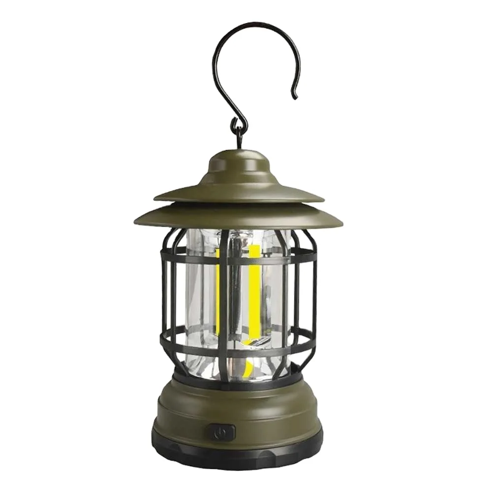 Outdoor Tent Light Multifunctional Vintage Hanging Horse Light Emergency Camping Light USB