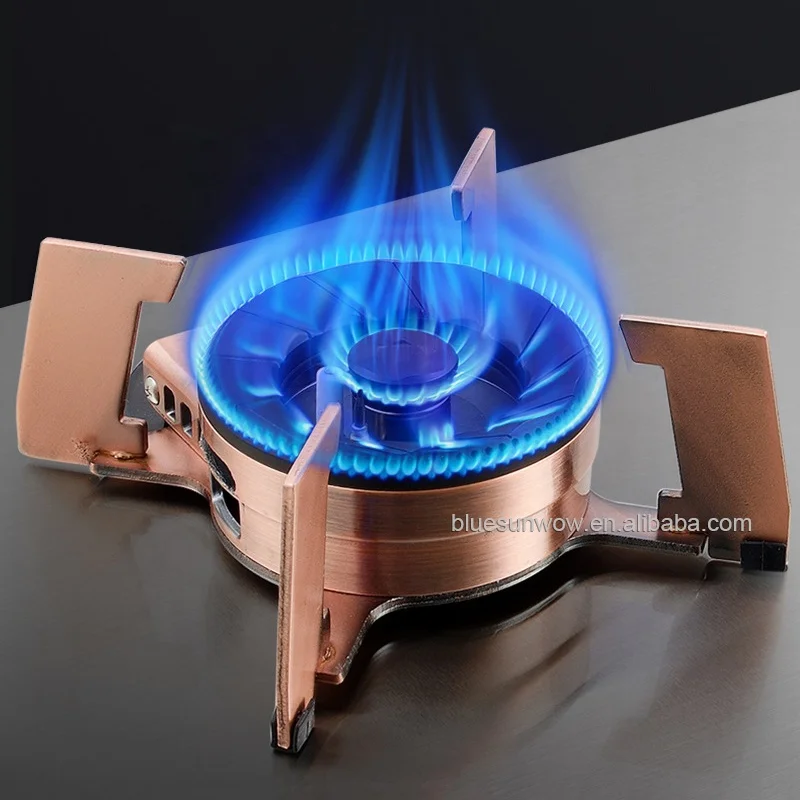 Wholesale Advanced Technology Timer Function Rose Gold Tabletop Upturn Furnace Head High Power 2 Burner Cooktops Gas Stove