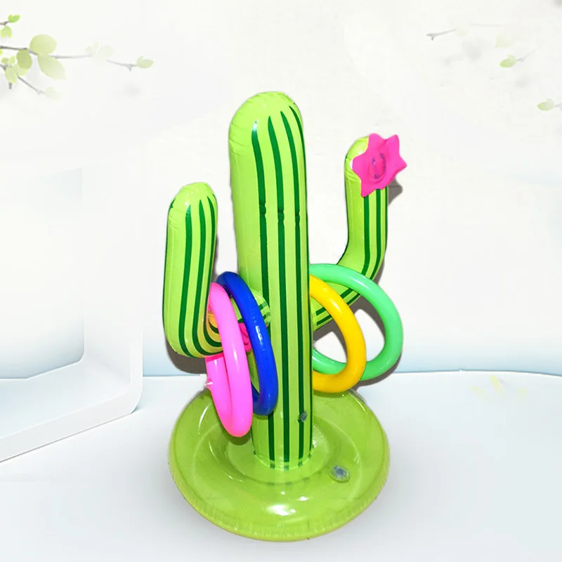 Wholesale Cactus Inflatable Ring Toss Summer Party Games Toys Floats for Summer Party Float