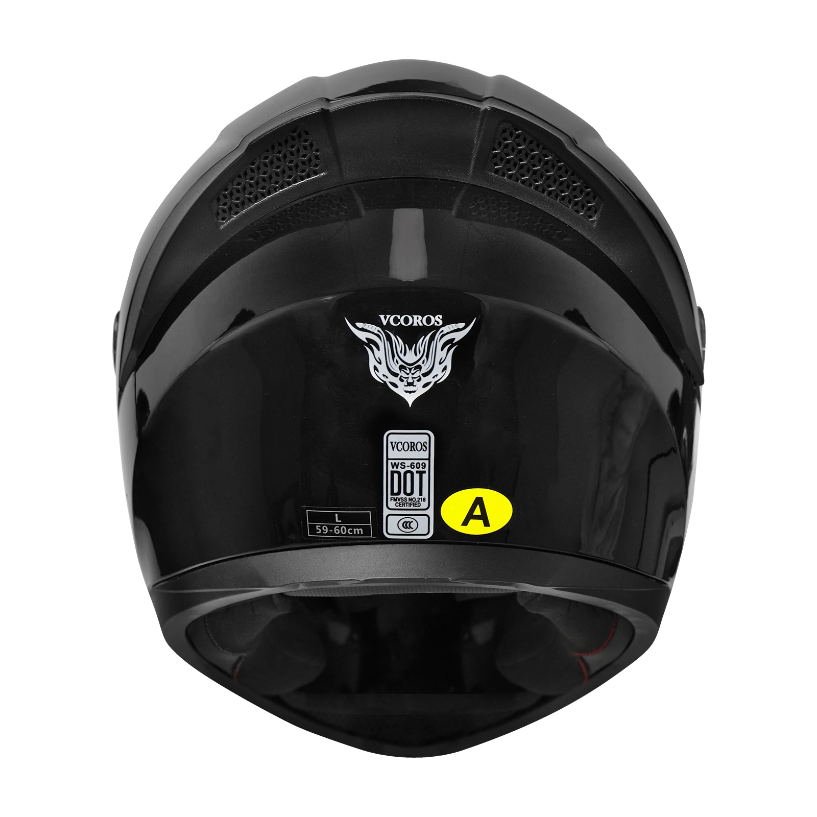 Helmet Motorcycle Full Face, WS-609 ABS Unisex Motorcycle Sport Helmet,Protective Safty Helmet with Visor DOT Approved