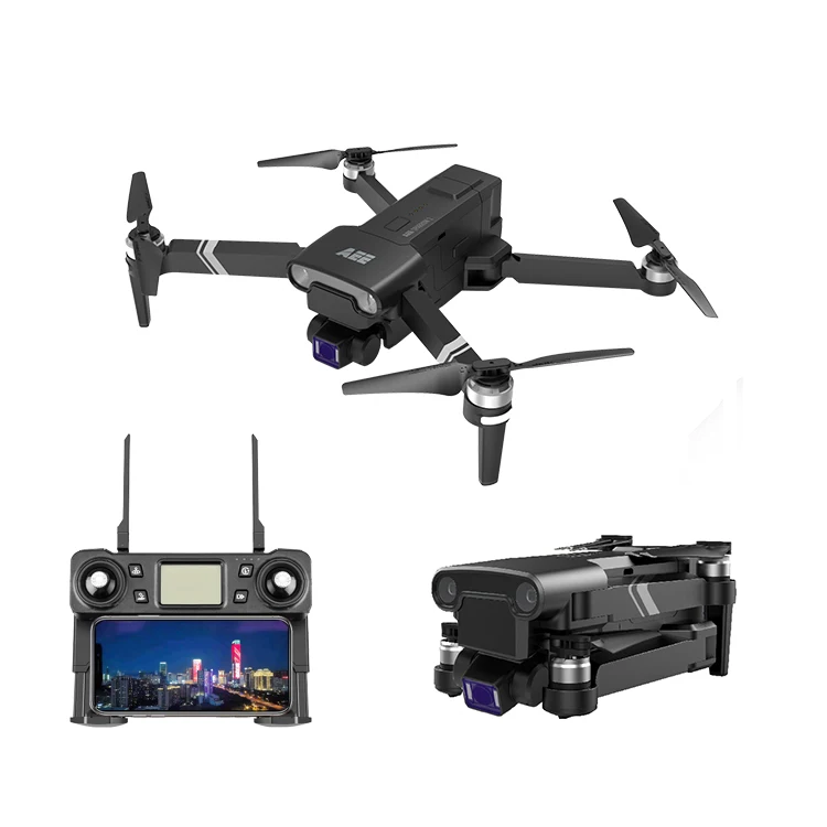  2021 Новый Sparrow2 Складная Dual Core 4K / 1080p Дрон Квадрокоптер с дистанционным управлением поддержкой Wi-Fi FPV камера Headless