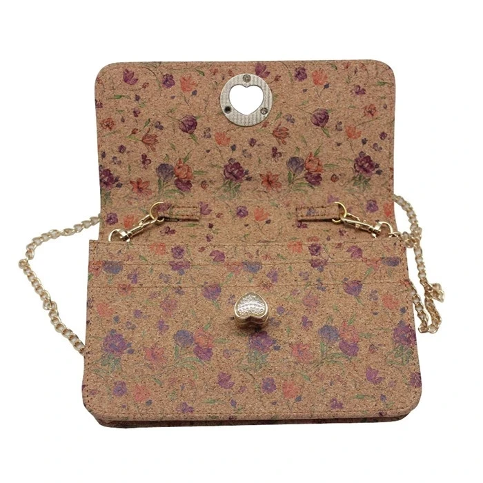 
Classic cork shoulder bag fashion clutch bag cork leather vanity bag for lady 