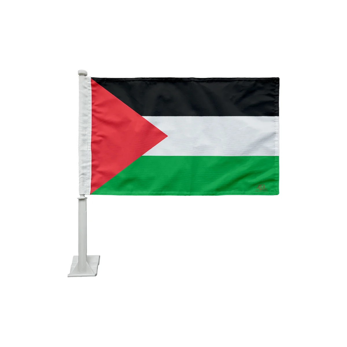 Promotional 3x5 ft printing palestinian flag  red black white green palestine flag with aqsa mosque