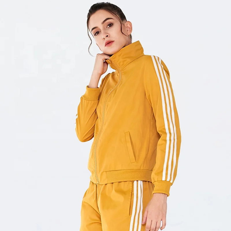 Wholesale Privete Label Fitness Yoga Wear Workout Clothes For Woman Sports Jacket Full Zip Running Track Jacket