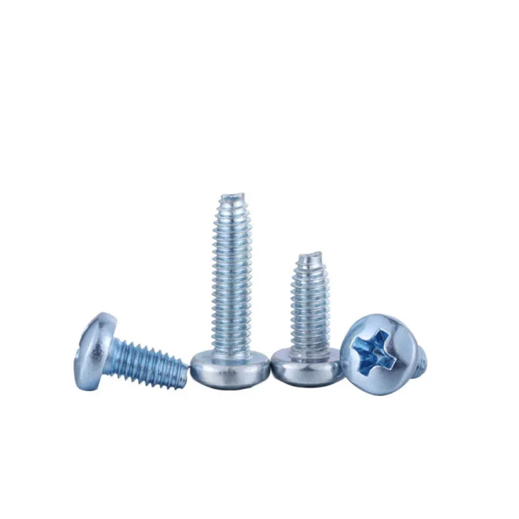DIN7500 Round Head M5 Thread Forming Screws for Sheet Metal Cross recessed round head triangle lock self-tapping screws