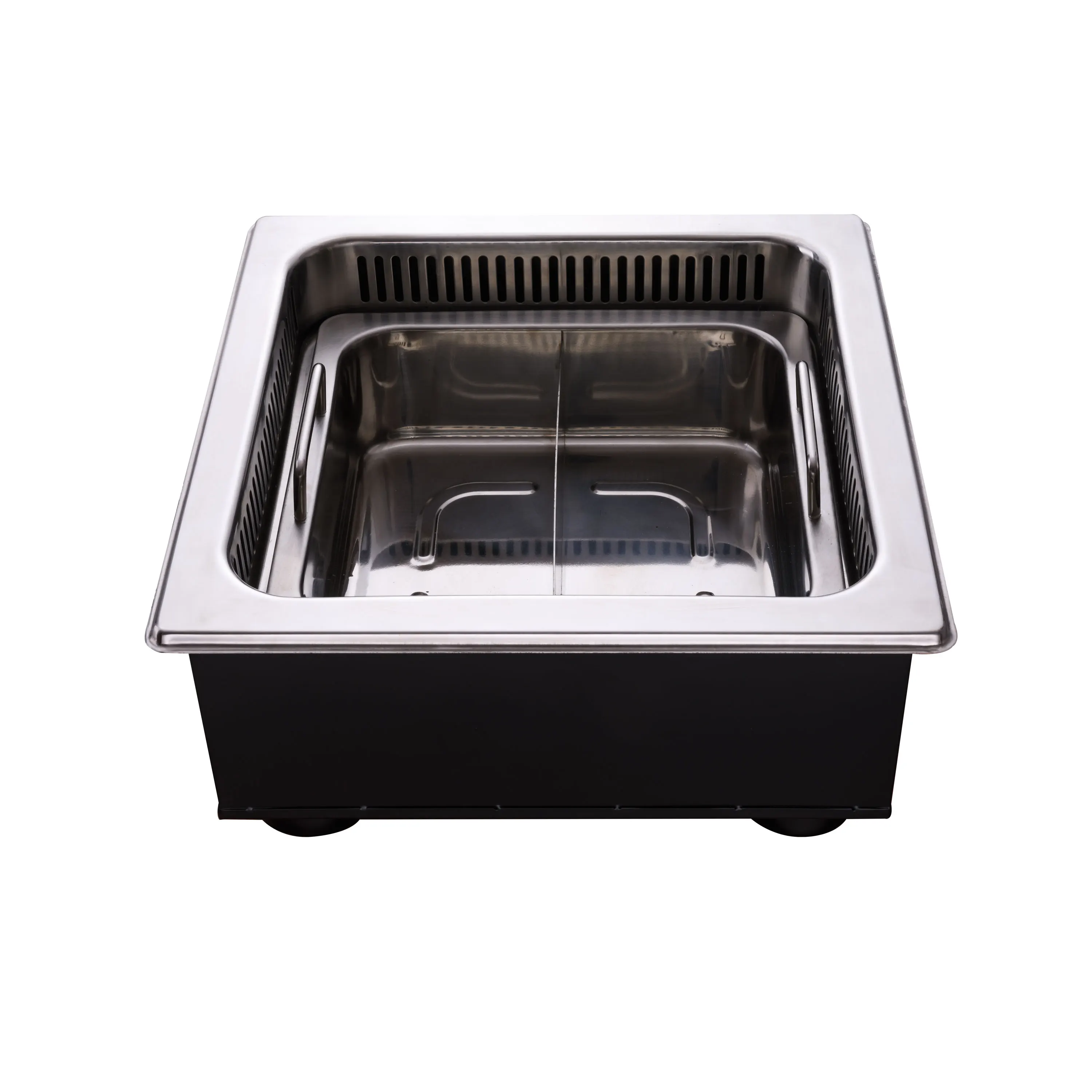  Hot Selling Restaurant Korean Bbq Grill Dining Table Shabu Pot With Downward