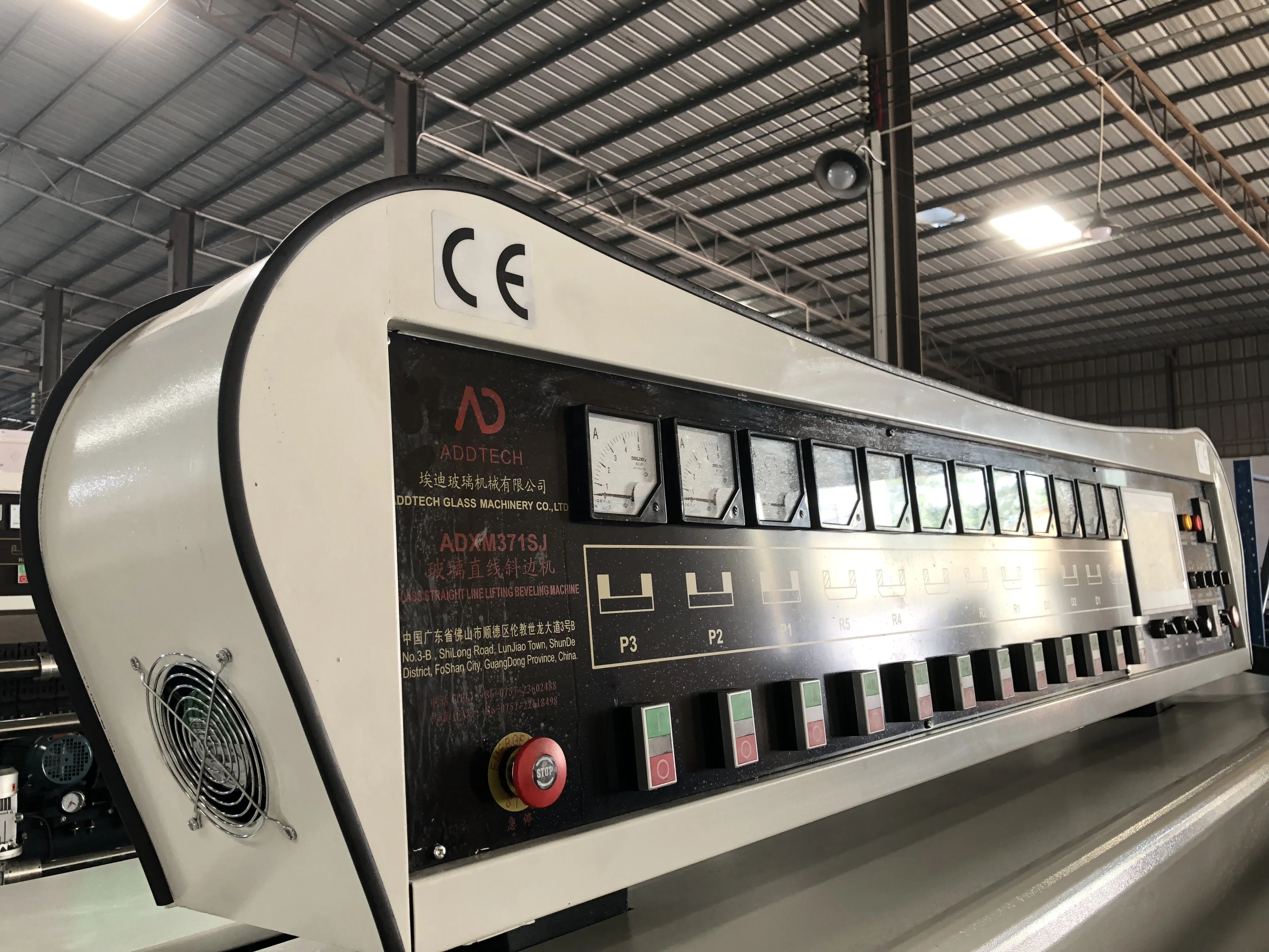 
11 motors Lifting system glass mirror beveling edge grinding machine price 