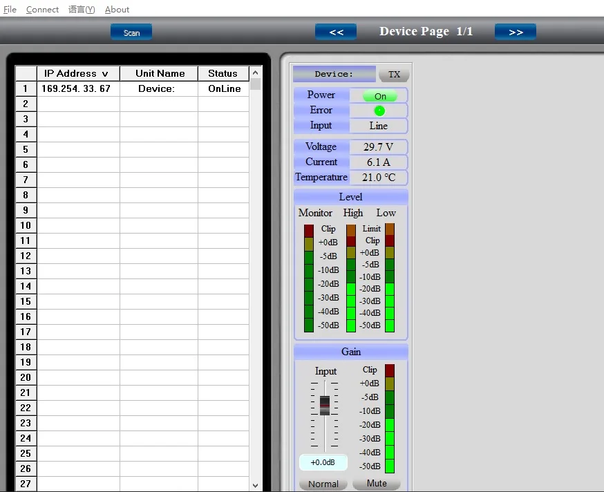 Power amplifier module D class plate board with dante card control audio processor speaker subwoofer active array sound system
