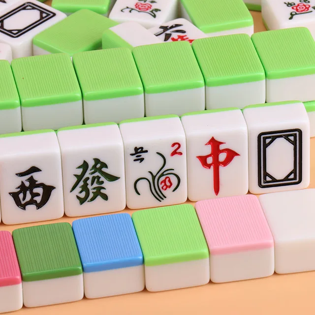 Factory High Quality Melamine Mahjong set Automatic Mahjong tiles  tile classic Mahjong tile