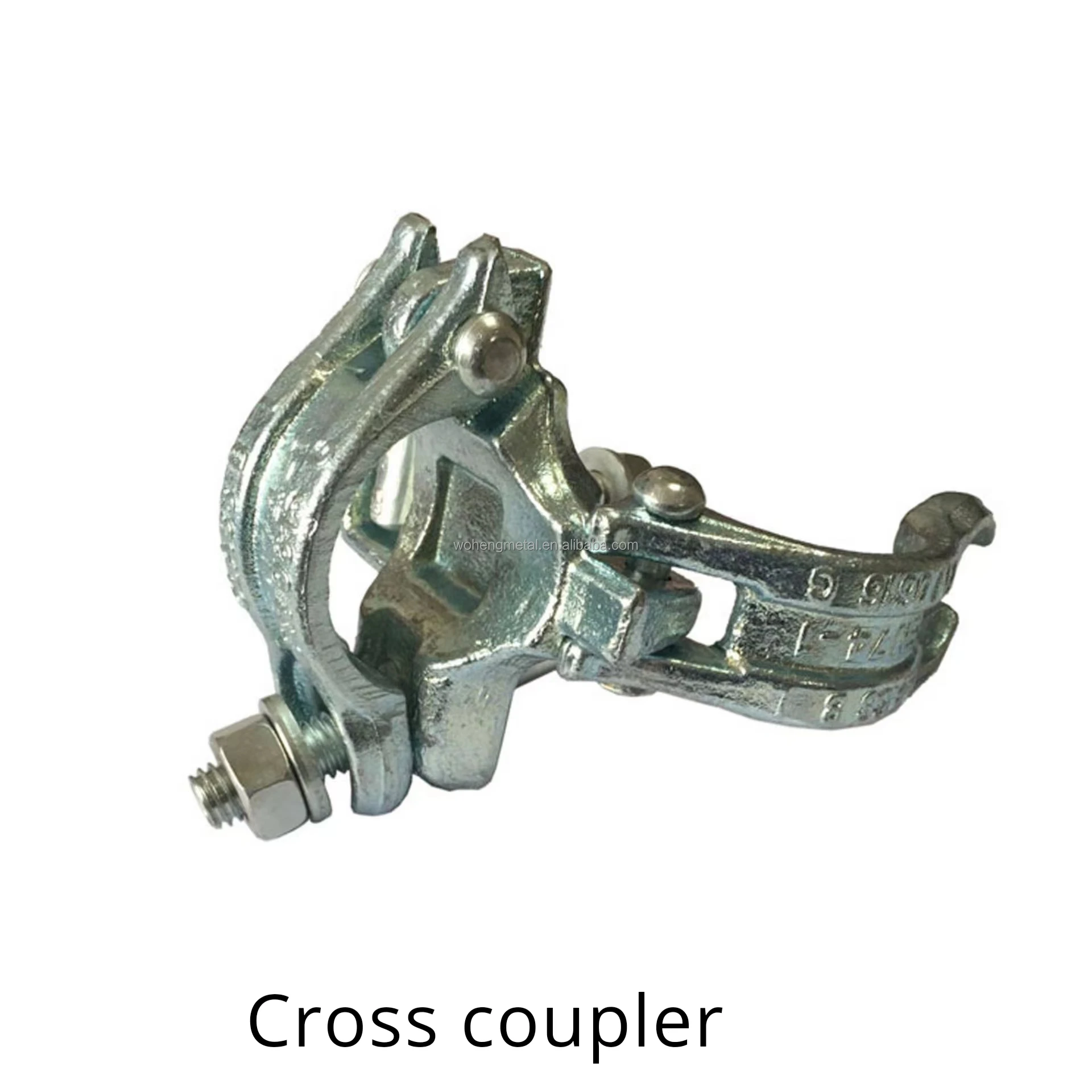 Light Weight Scaffolding Parts Durable Pressed Steel Pipe Clip Fixing Pressed Double Swivel Coupler Scaffolding Swivel Clamp