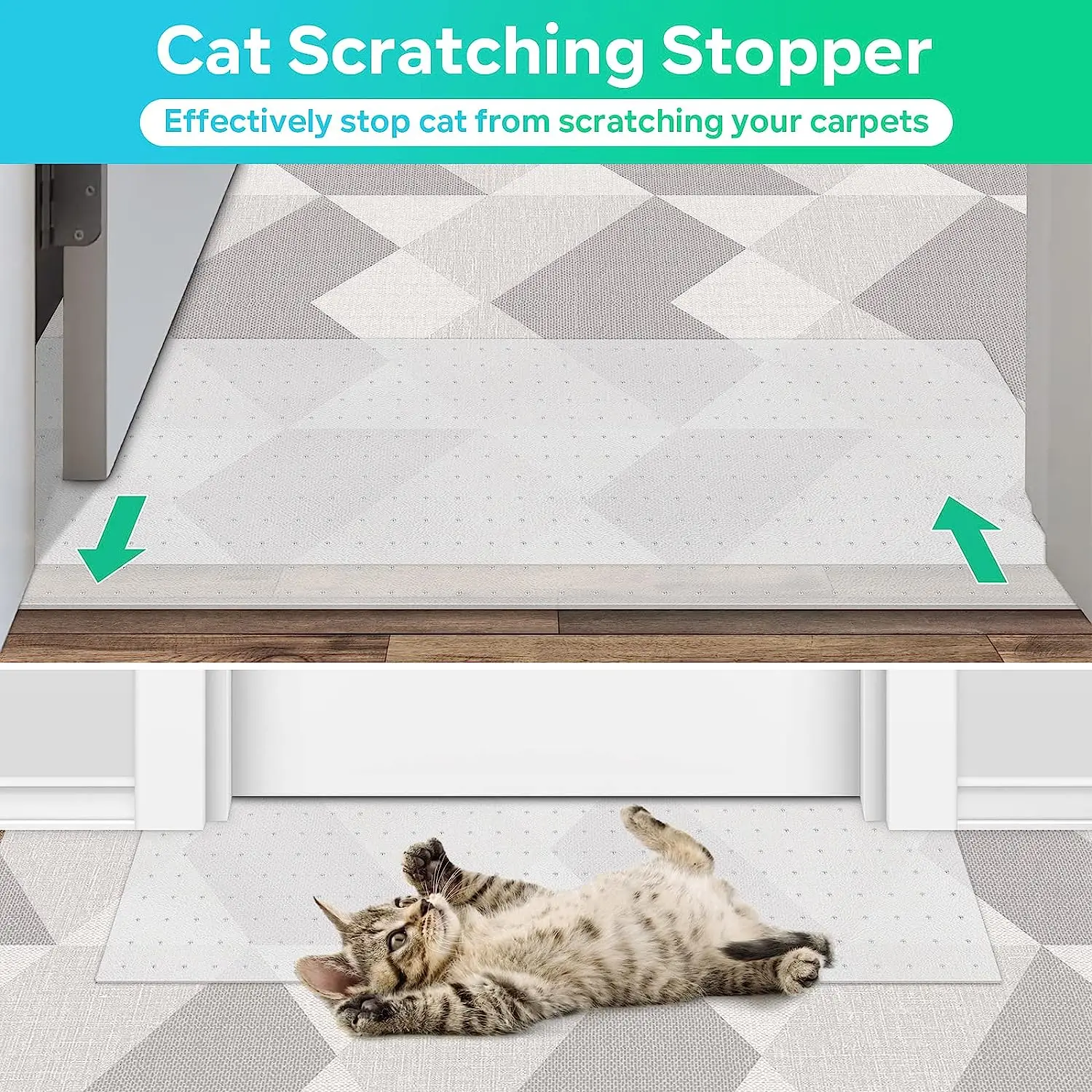 High Quality 8.2 FT Heavy Duty Durable Plastic Cat Carpet Protector For Cat Natural Sisal Scratch Mat Couch Sofa