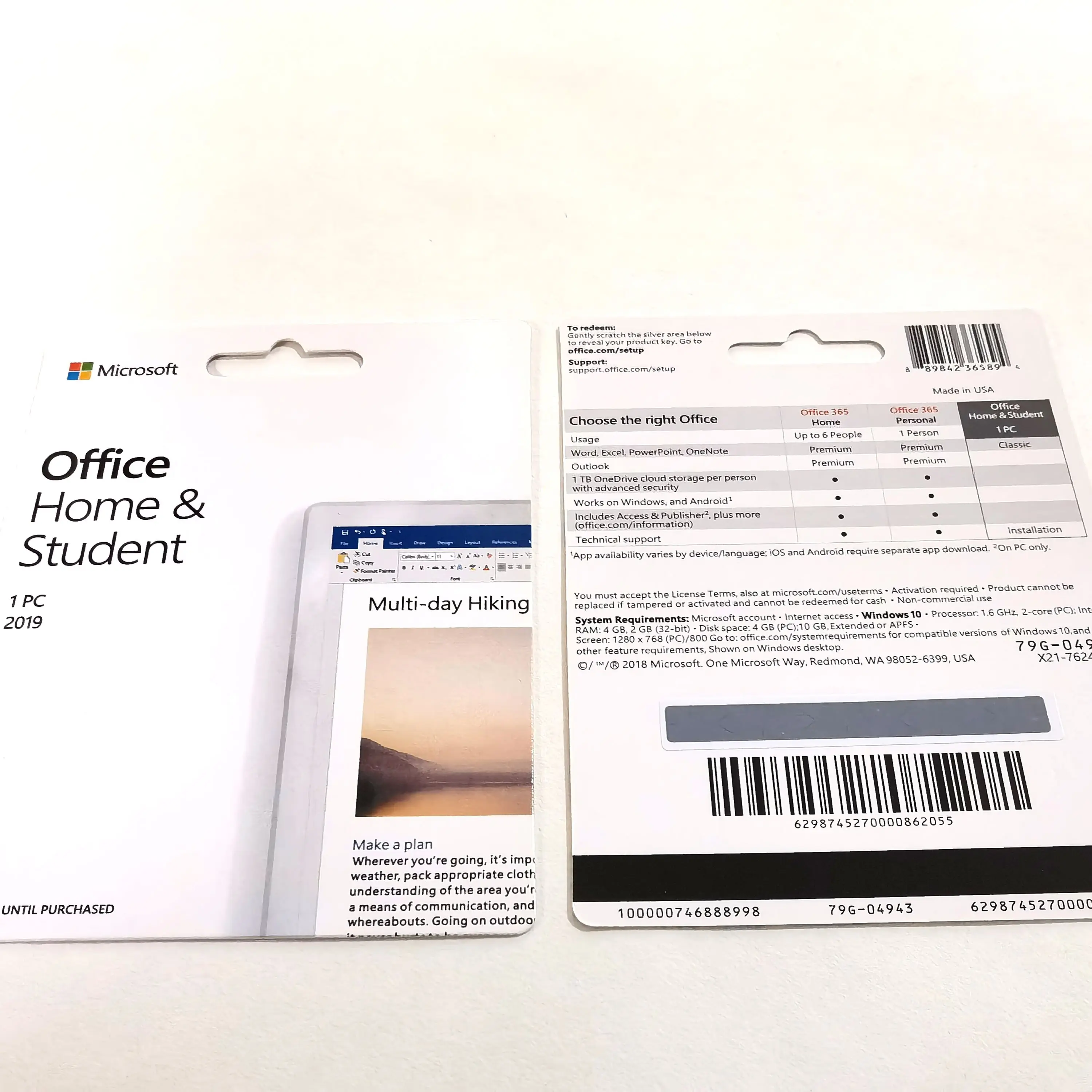 Бесплатная доставка офис 2019 домашняя и студенческая карточка для