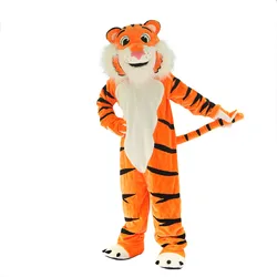 873 Cartoon Halloween Cosplay Party Christmas  Carnival Apparel Orange Tiger Mascot Costumes