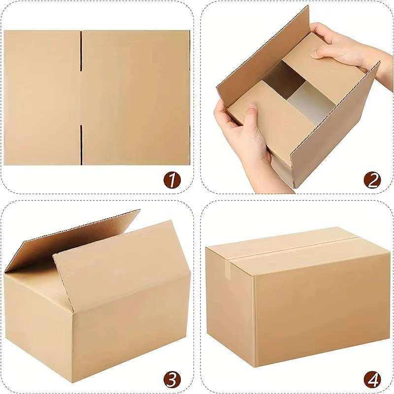 wholesale shipping boxes die cut plain cardboard boxes carton parcel courier box kraft postal for cargo delivery