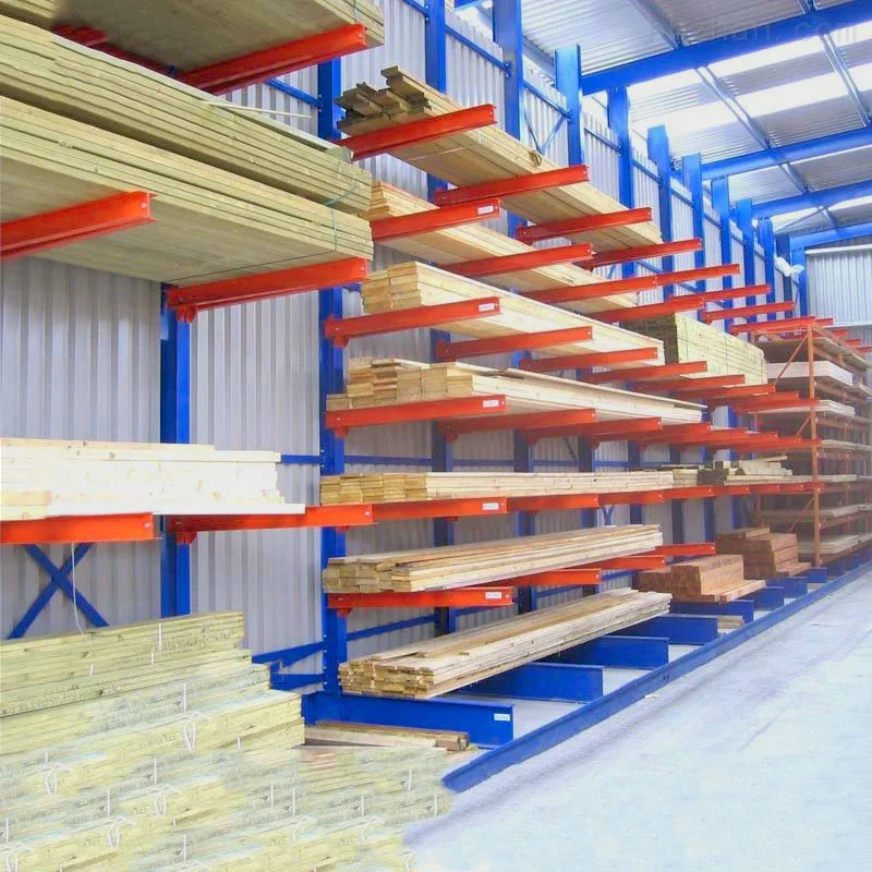 Jiabao Industrial Heavy Duty Warehouse Strip Tube Material Cantilever Long Arm Storage Rack