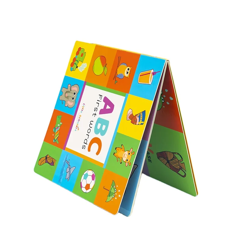 Wholesale Custom Children Board Book Children Learning Books Board Book Slide Animal