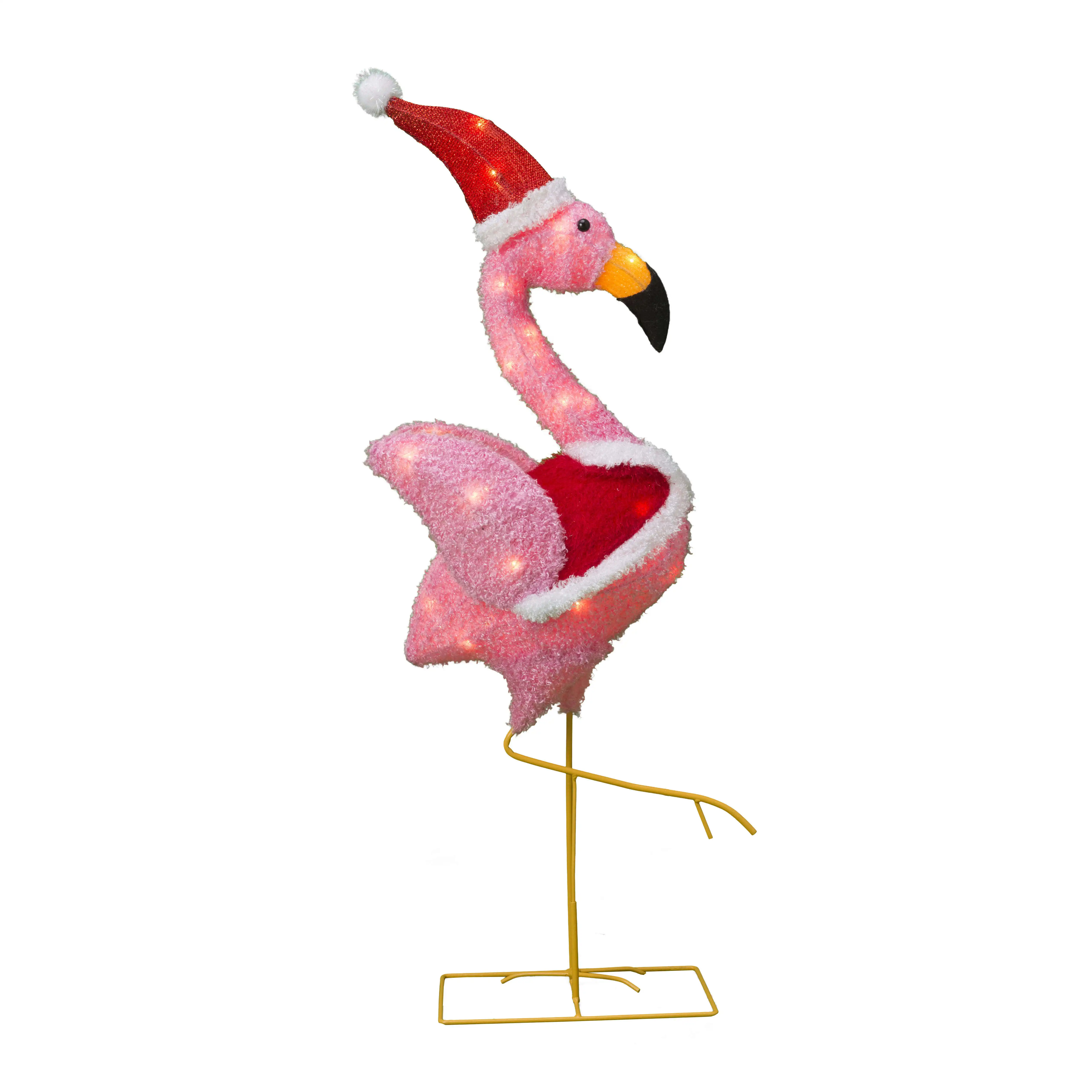 Wholesale LED 3D Christmas Flamingo Motif Light For Home Party And Outdoor Decoration