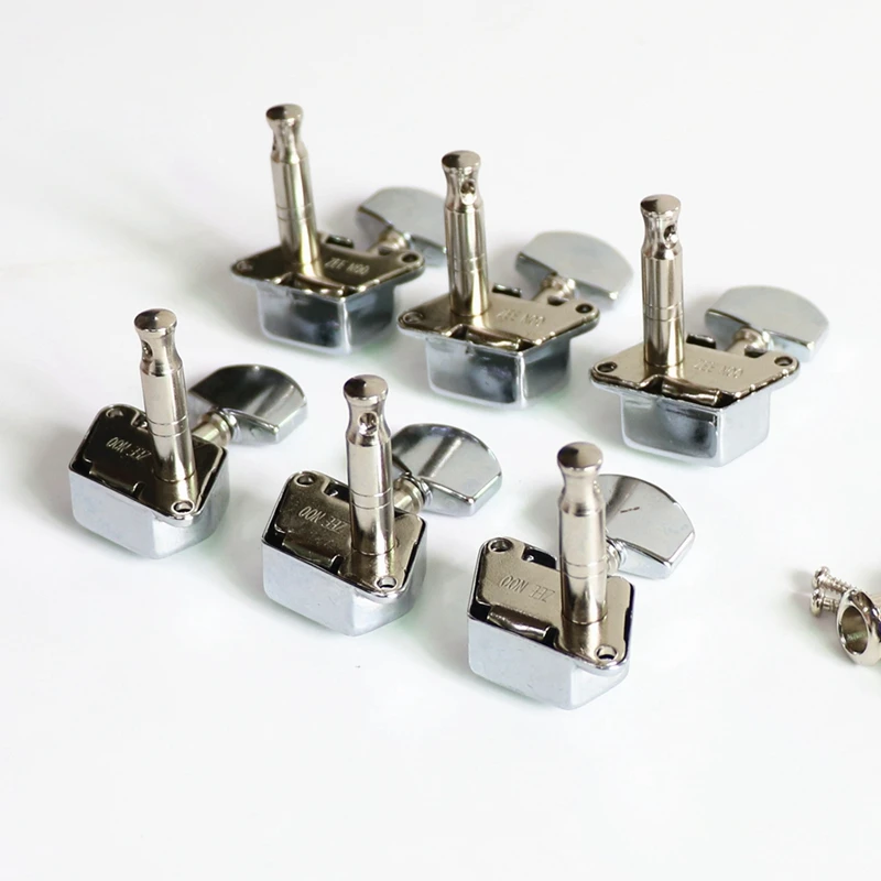 Donlis 1set Open style Acoustic Electric Guitar Machine Heads for 8mm tuner holes in Chrome Color For Wholesale