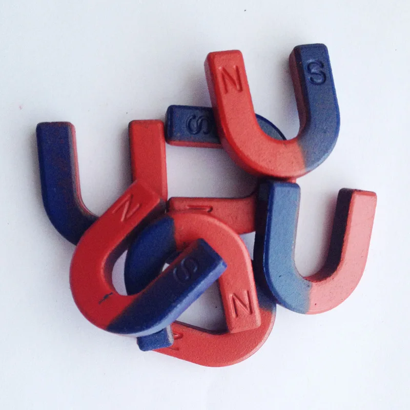Magnet Manufacturer Custom Special Strong  U Shape Teaching Ferrite Magnet for School Education Magnets