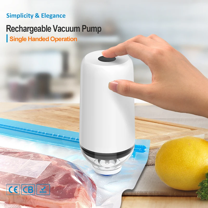 Micro USB 1500mAh Handheld Vacuum Food Sealer