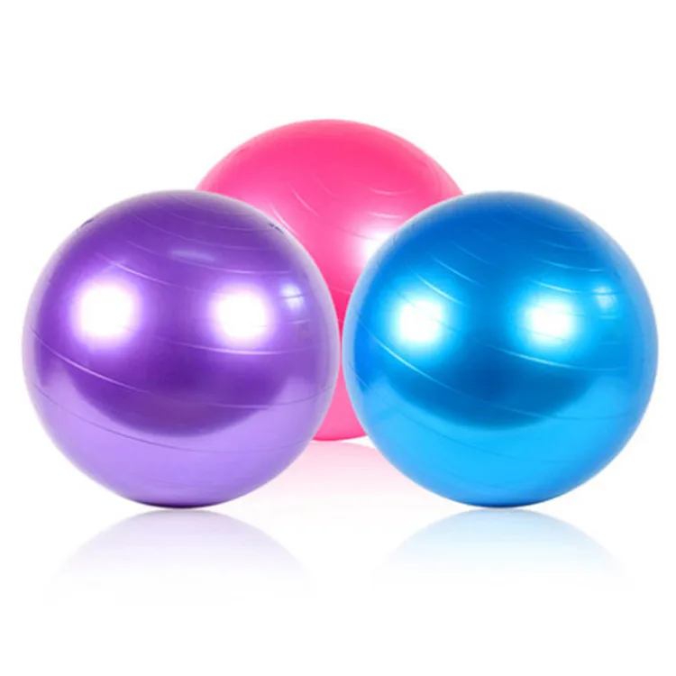 Anti-burst Gym Custom Gymnastic Yoga Set Orange Wholesale Pilates Pvc Exercise Ball For Fitness