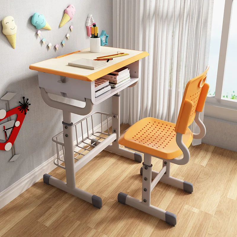 New Style School Kids Reading Table Class Chear Automatically Adjust The Height Of Student Desks And Chairs With Factory Price