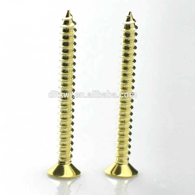 Gold Phillips Flat/Countersunk Head Self Tapping Drywall Roofing Wood Screws