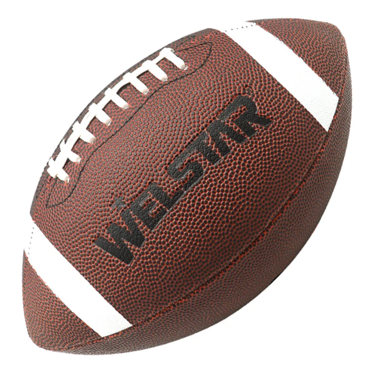 Factory Wholesales Official Size 9 Machine Sewn PVC American Football For Training