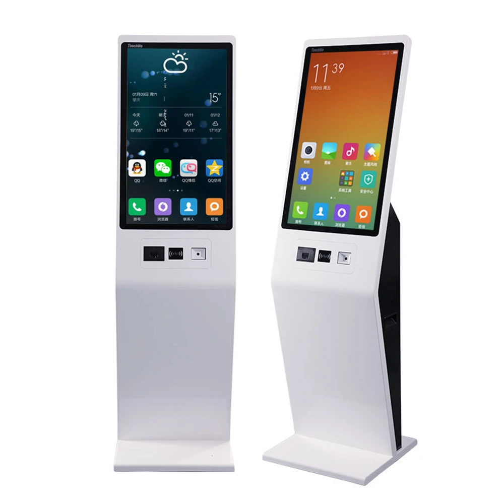 Vertical Self Check in Kiosk Hotel 15.6/21.5/23.8/27/32 Inch Self Service Payment Touch Kiosk